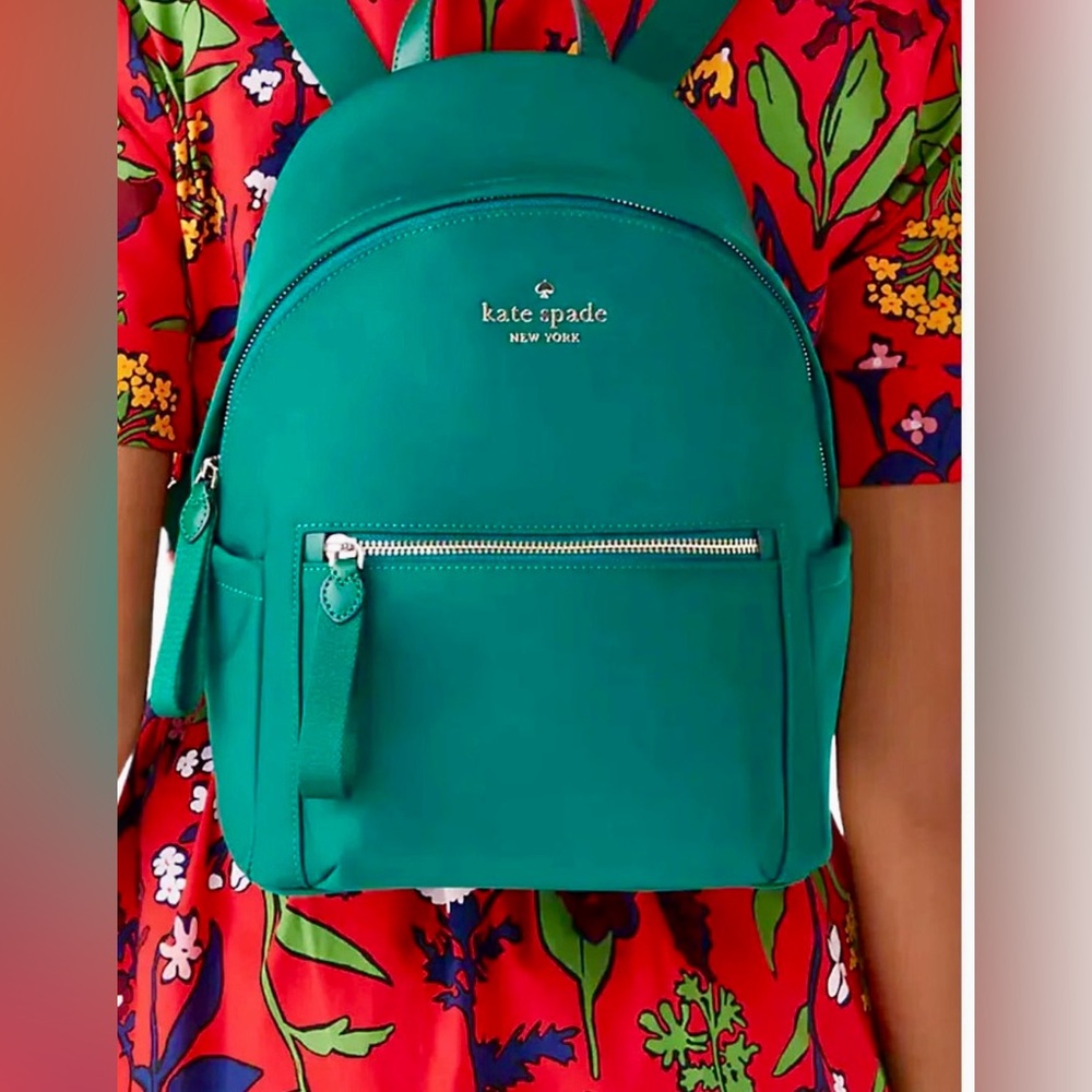 Kate Spade Medium Chelsea Backpack in Jade Green